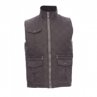 Gilet uomo smoke da personalizzare trapuntato con zip in plastica Gate