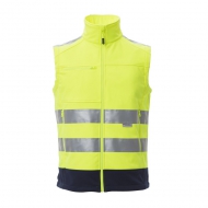 Gilet Work alta visibilità giallo fluo da personalizzare con bande 3M Traffic