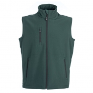 Gilet unisex in Soft Shell a due strati impermeabile Tarvisio Verde