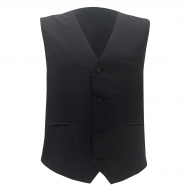 Gilet uomo nero con tasche laterali da personalizzare Men's Waistcoat Basic