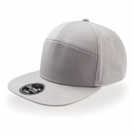 Cappello grigio a 5 pannelli visiera piatta da personalizzare Deck
