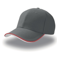 Cappello grigio/piping rosso da personalizzare Pilot Piping Sandwich