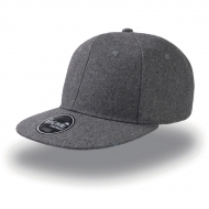 Cappello grigio chiaro da personalizzare, con 6 pannelli in stile rap Snap Winter