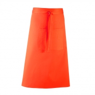 Grembiule arancione con tasca frontale e taschino da personalizzare 'Colours' Bar Apron