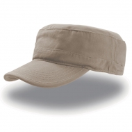Cappello marrone chiaro/kaki da personalizzare, 100% cotone twill Tank