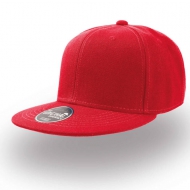 Cappellino rosso da personalizzare, visiera piatta Kid Snap Back