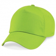 Cappellino verde lime da personalizzare, 5 pannelli chiusura con velcro a strappo Original