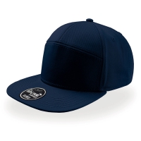 Cappello blu navy a 5 pannelli visiera piatta da personalizzare Deck