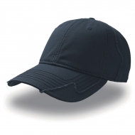 Cappello blu navy da personalizzare, con gioco di patch sfrangiati Hurricane