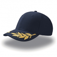 Cappello blu navy da personalizzare, con visiera ricamata Winner