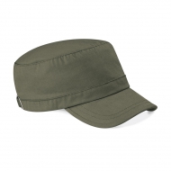 Cappello verde oliva da personalizzare, chiusura con fibia e occhiello satinato Army Cap