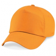 Cappello da bambino arancione da personalizzare, 5 pannelli chiusura con velcro a strappo Original Kids