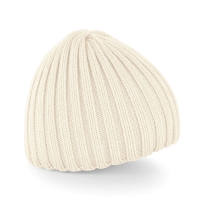 Cappello bianco sporco da personalizzare, 100% Acri. Soft-feel Chunky Knit Beanie