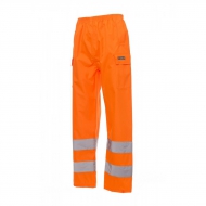 Pantalone Work arancione anti pioggia ad alta visibilità da personalizzare Hurricane-Pants