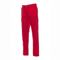 Pantalone uomo rosso multistagione con elastici laterali da personalizzare Forest