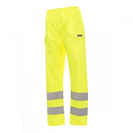 Pantalone Work giallo anti pioggia ad alta visibilità da personalizzare Hurricane-Pants
