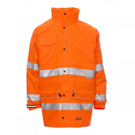 Parka Work alta visibilità arancione fluo da personalizzare quattro usi Airplus