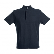 Polo unisex da personalizzare manica corta con colletto alla coreana Kuwait Blu Navy