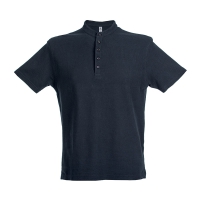 Polo unisex da personalizzare manica corta con colletto alla coreana Kuwait Blu Navy