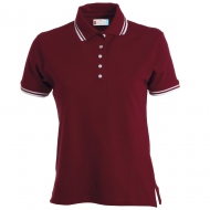 Polo donna da personalizzare bordeaux skipper