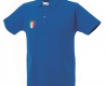 Polo jersey blu con scudetto Italia
