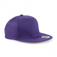 Cappello viola 5 pannelli e visiera piatta da personalizzare 5 Panel Snapback Rapper Cap
