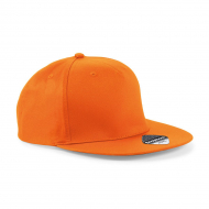Cappello orange 5 pannelli e visiera piatta da personalizzare 5 Panel Snapback Rapper Cap
