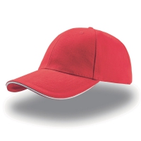 Cappello rosso da personalizzare, 100% cotone in twill pesante Liberty Sandwich