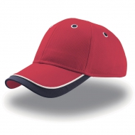 Cappellino rosso/blu navy da personalizzare, 100% cotone chino Kid Star