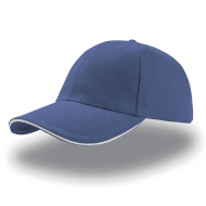 Cappello blu royal da personalizzare, 100% cotone in twill pesante Liberty Sandwich