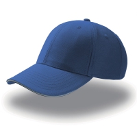 Cappello blu royal da personalizzare, con inserto a contrasto Sport Sandwich