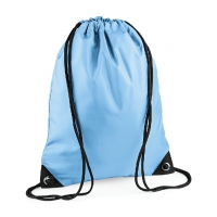 Sacca azzurra con cordoncini da personalizzare Premium Gymsac