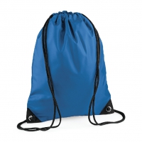 Sacca blu zaffiro con cordoncini da personalizzare Premium Gymsac