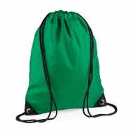 Sacca verde kelly con cordoncini da personalizzare Premium Gymsac