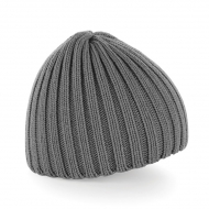 Cappello grigio da personalizzare, 100% Acri. Soft-feel Chunky Knit Beanie