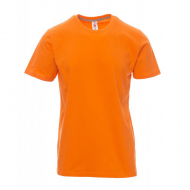 T-shirt uomo arancione da personalizzare a manica corta Sunrise