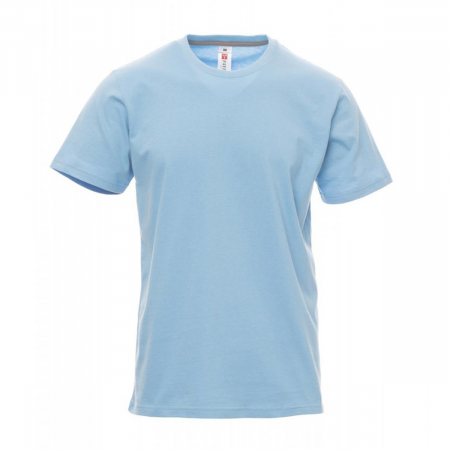 T-shirt uomo azzurra da personalizzare a manica corta Sunrise
