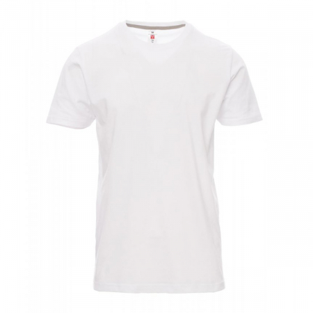 T-shirt uomo bianca da personalizzare a manica corta Sunrise