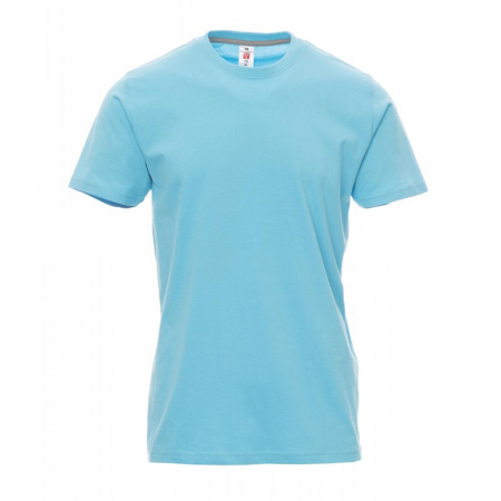 T-shirt uomo blu atollo da personalizzare a manica corta Sunrise
