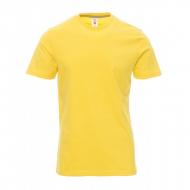 T-shirt uomo gialla da personalizzare a manica corta Sunrise