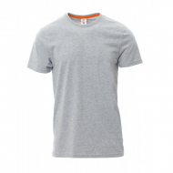 T-shirt uomo grigio melange da personalizzare a manica corta Sunrise