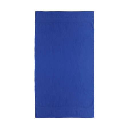 Telo mare blu royal 100 x 180 cm con fettuccia per appendere da personalizzare Rhine