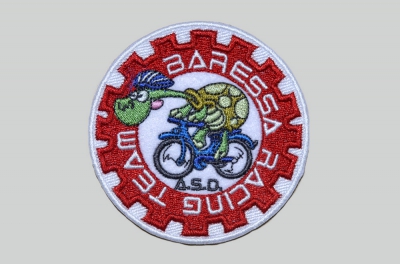 Ricamo personalizzato logo Racing Team Baressa