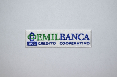 Toppa ricamata personalizzata con logo Emilbanca