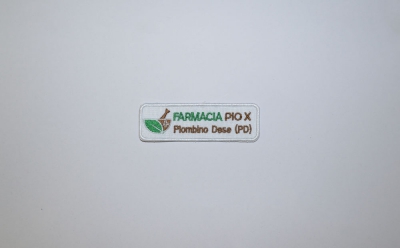 Toppa personalizzata ricamata con logo Farmacia Pio X