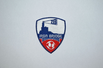Toppa Scudetto ricamata personalizzata Iron Bridge