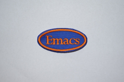 Toppa ricamata personalizzata Emacs