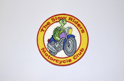 Toppa ricamata con logo personalizzato The Slow Riders