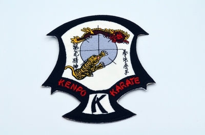Toppa ricamata da cucire Kenpo Karate
