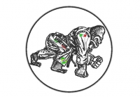 Toppa ricamata arti marziali Sport Gym Toppa ricamata arti marziali Sport Gym